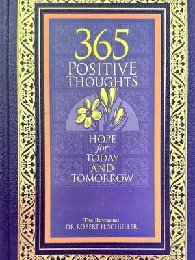 365 Positive Thoughts Hardcover Devotional - Purple & Gold